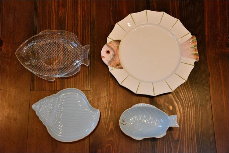 Four (4) Nautical Platters