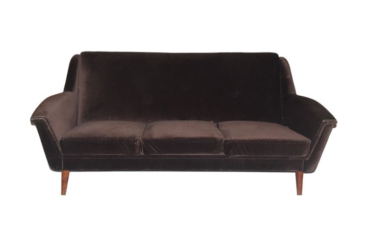 Brown Midcentury Style Sofa