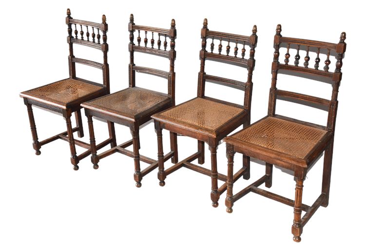 Four (4) Cane Seat Chairs