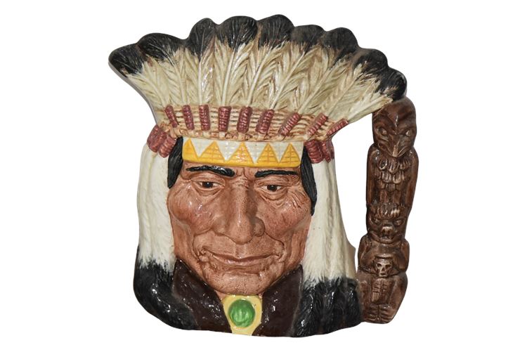 ROYAL DOULTON "North American Indian" Character Mug