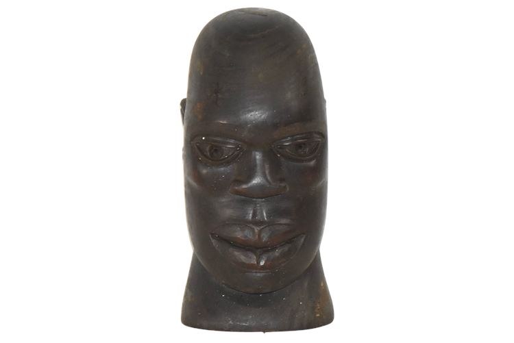 Signed Carved Jamaican Bust