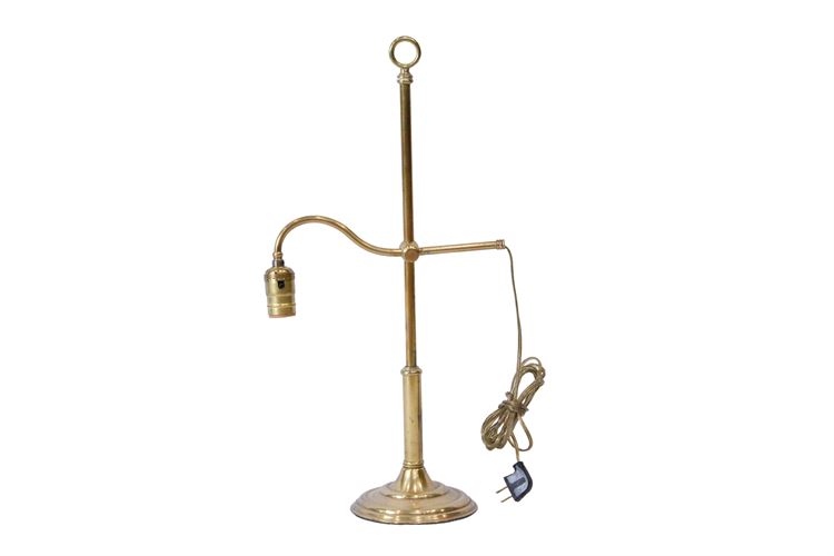 Single Arm Brass Table Lamp