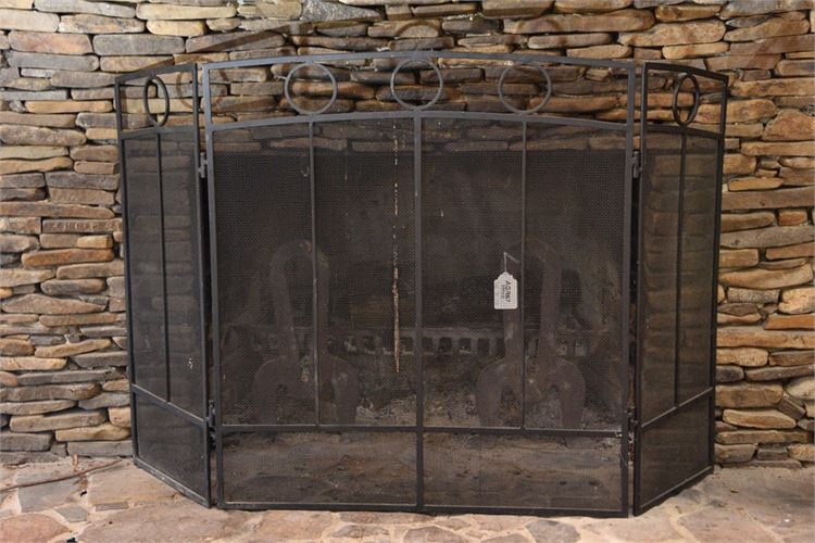 Wrought Iron Fireplace Screen