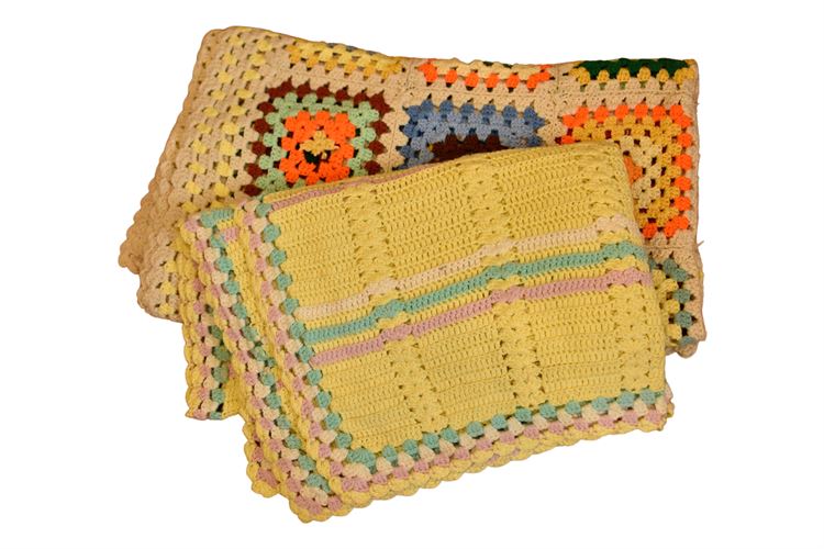Two (2) Knitted Blankets
