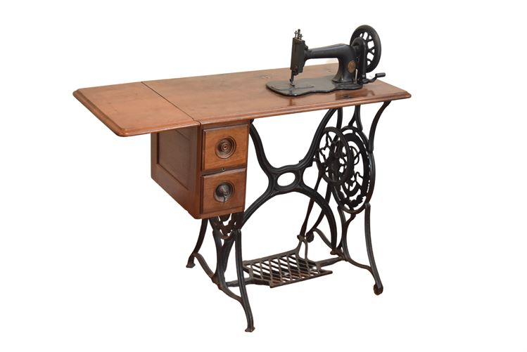 Antique SINGER Sewing Table