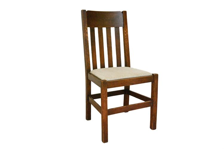 Wooden Chair With Uphostered Seat