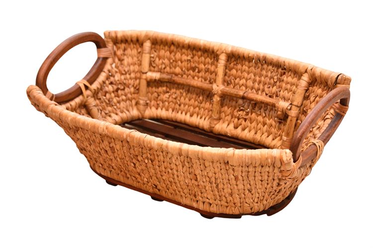 Wood and Woven Basket