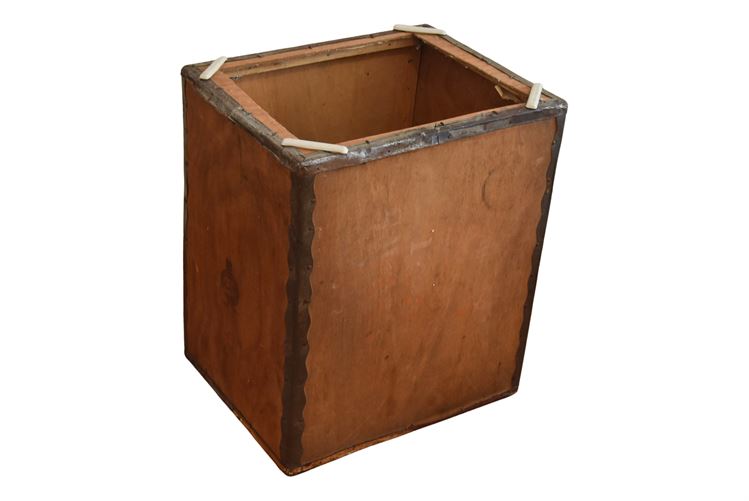 Wooden Wastebasket