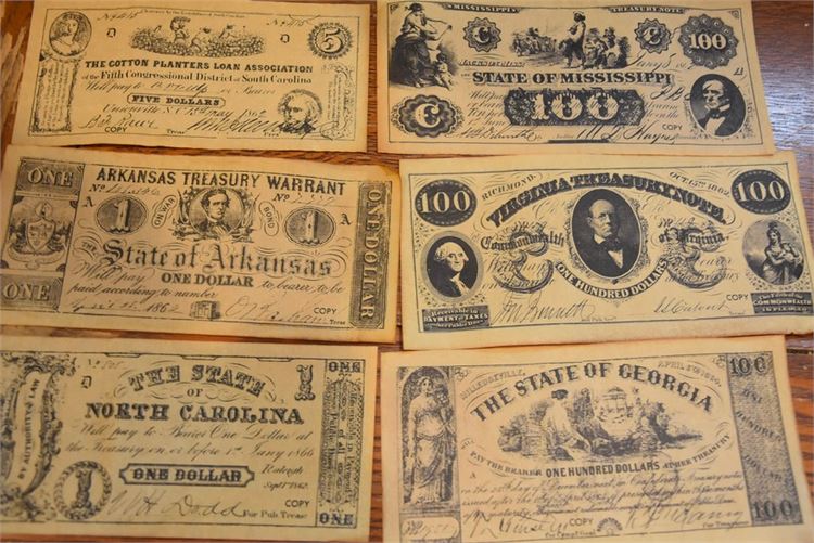 Reproduced Antique Paper Currency