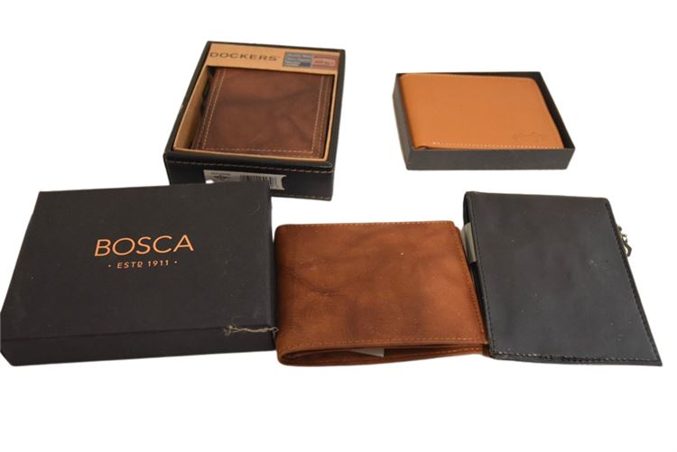 Group, Leather Wallets Unused