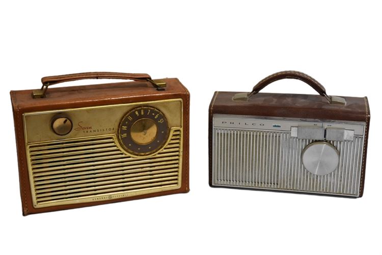 Two (2) Vintage Radio