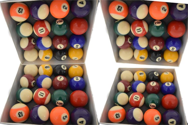 Four (4) Sets of Pools Balls