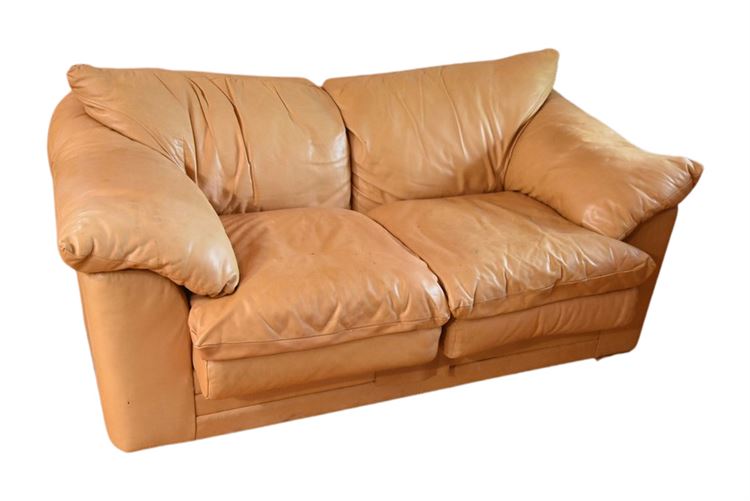 Leather Love Seat