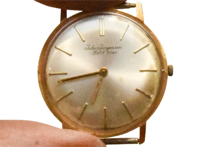 18K Yellow Gold Jules Jurgensen Wristwatch