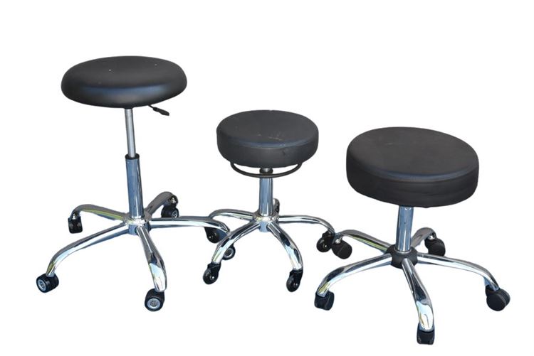 Three (3) Rolling Stools