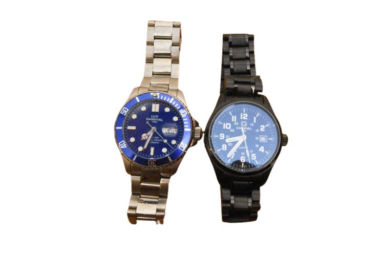 Two (2)  CARNIVAL Wristwatches