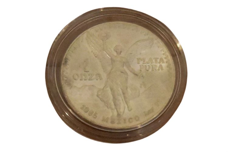 1985 Onza Plata Pura .999 Silver Mexican Libertad