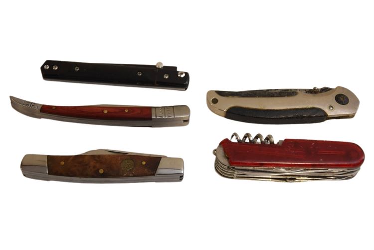 Group of Pocket Knives various Makers