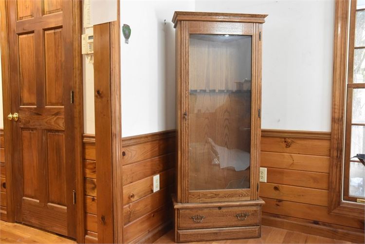 Wooden Gun Cabinet