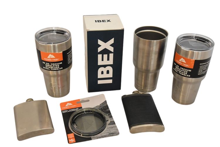 Group, Tumblers and Flasks