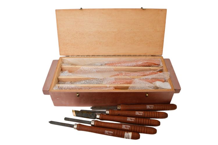 Group of Craftsman and Sorby  Wood Turning Tools