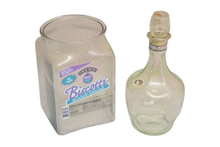 Biscuit Jar and Decanter