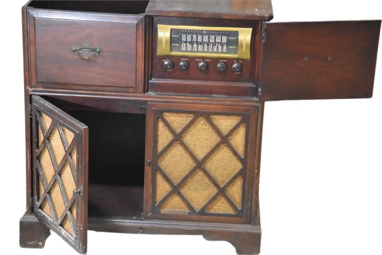 Vintage  General Electric Radio Cabinet