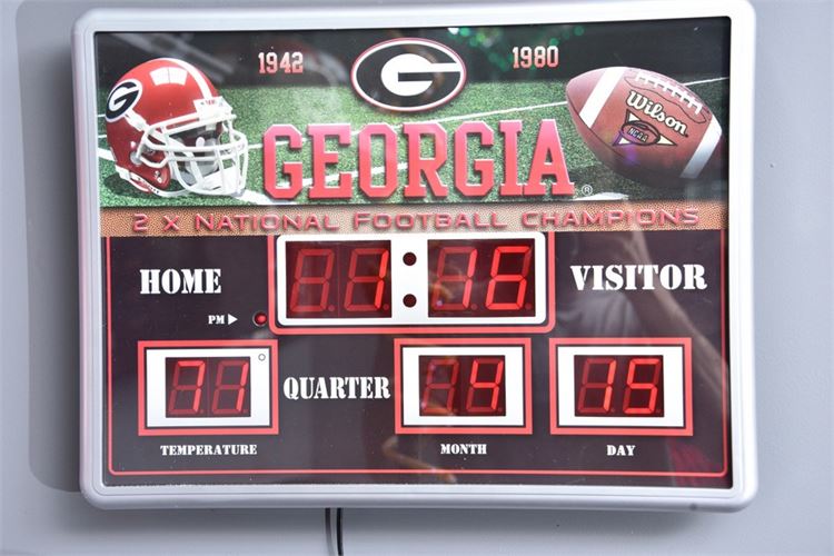 GEORGIA BULLDOGS Football Digital Scoreboard