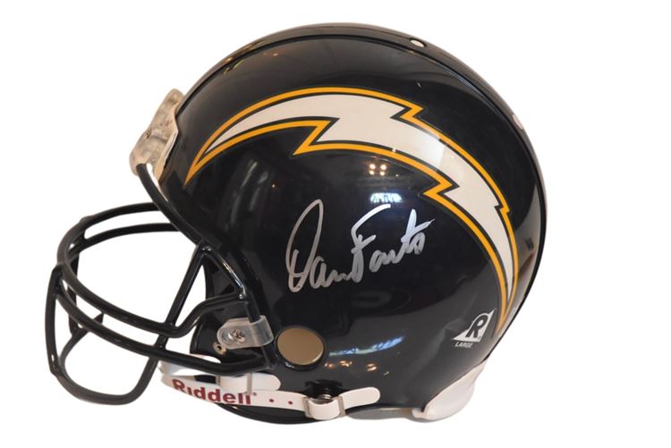 SAN DEIGO CHARGERS Dan Fouts Autographed Helmet W/ Certificate Of Authenticity