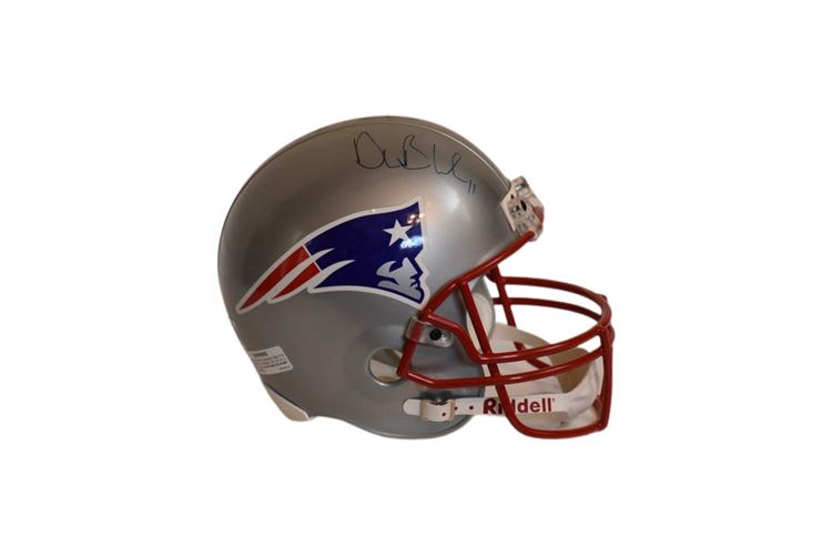 NEW ENGLAND PATRIOTS Drew Bledsoe  Autographed Helmet