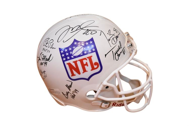 NFL Autographed Helmet  Terell Owens and Other HOF Players