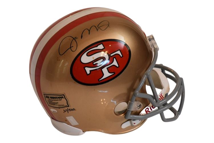 SAN FRANCISCO 49ers Joe Montana Autographed Helmet