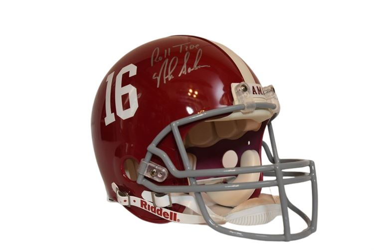 ALABAMA CRIMSON TIDE  NICK SABAN Autographed Helmet