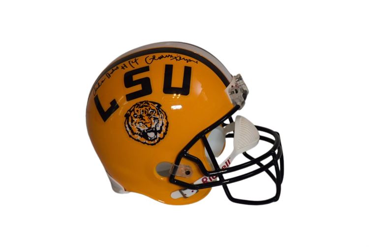 LSU Autographed Helmet