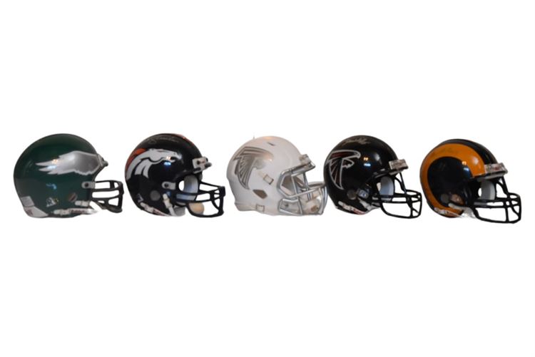 Group NFL Helmets Some Autographed