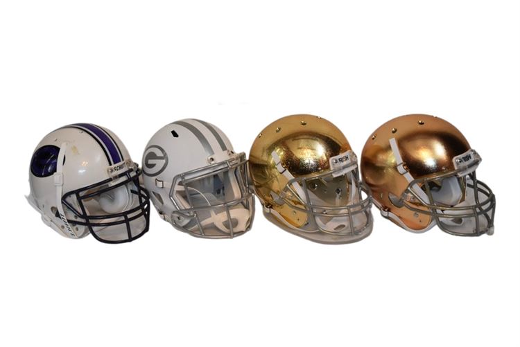 Group College Football Helmets