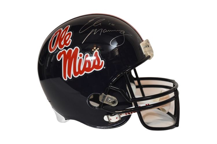 OLE MISS Eli Manning Autographed Helmet