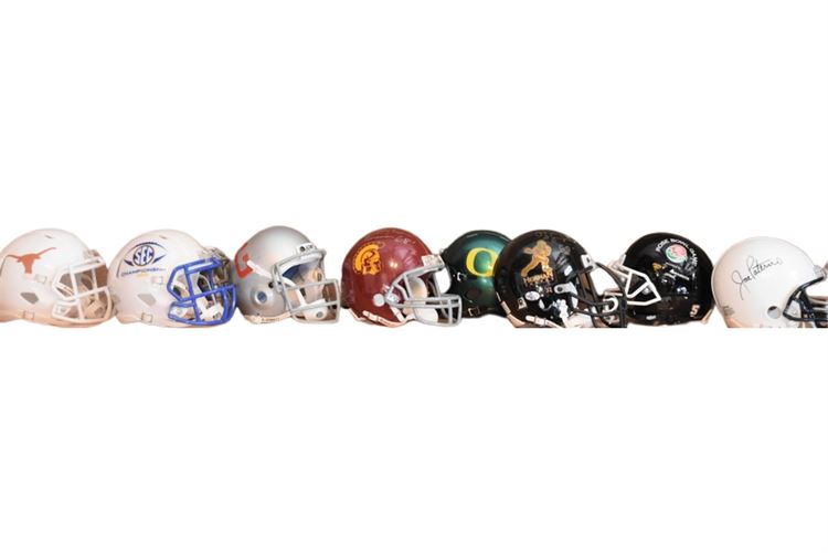 Group College Football Helmets