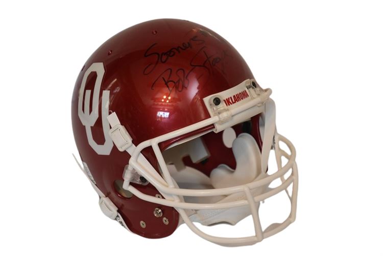 UNIVERSITY OF OKLAHOMA Bob Stoops Autographed Helmet