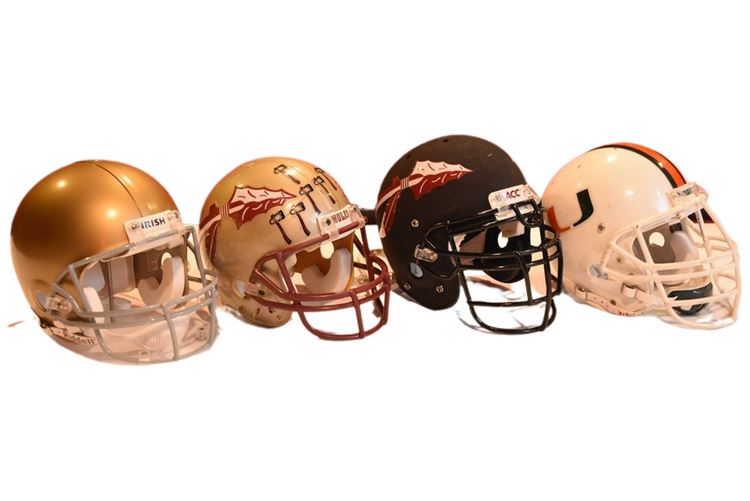 Group College Football Helmets