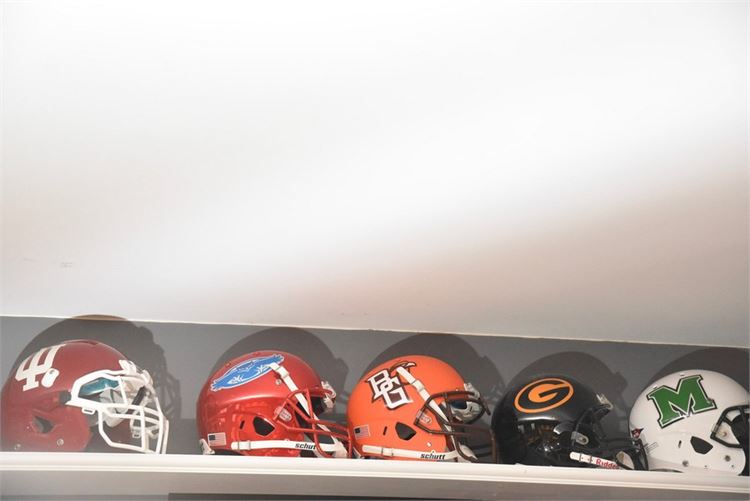 Group College Football Helmets