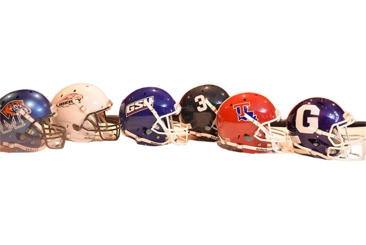 Group College Football Helmets