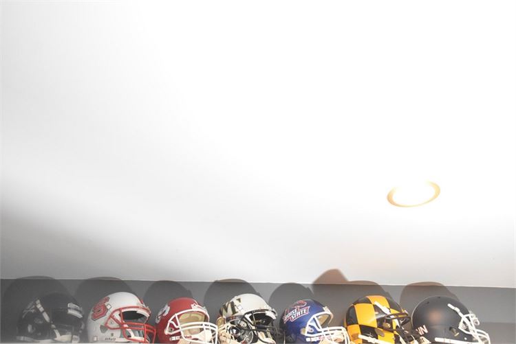 Group College Football Helmets