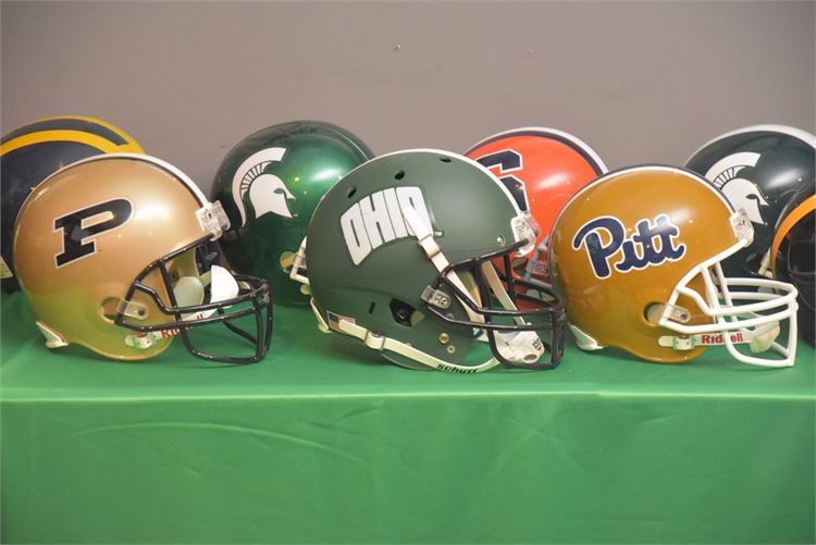 Group College Football Helmets