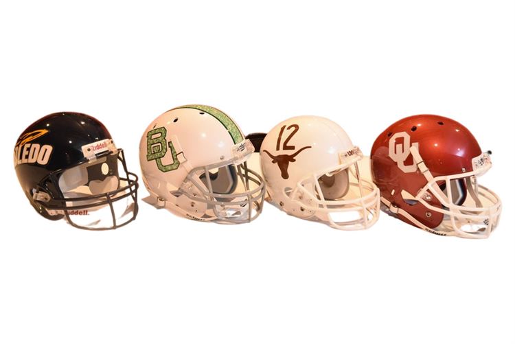 Group College Football Helmets