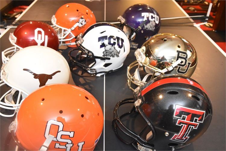 Group College Football Helmets