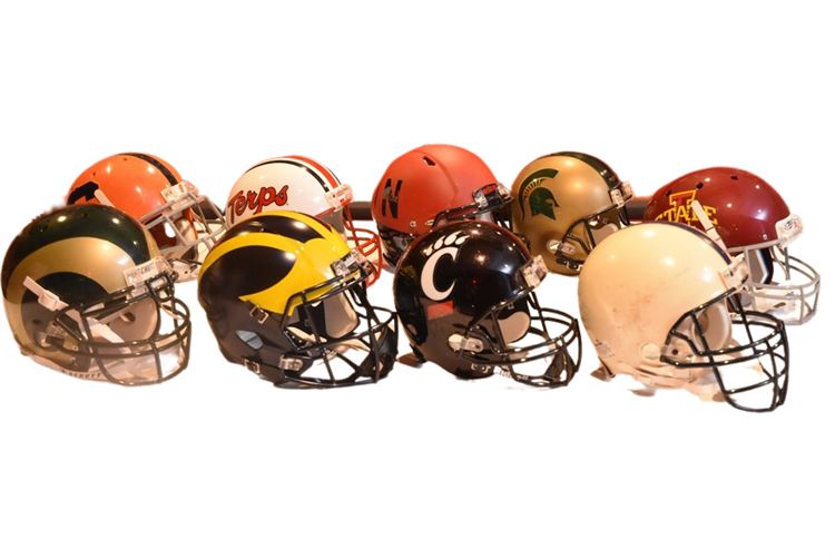 Group College Football Helmets