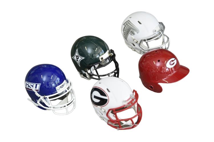 Group College Football Helmets