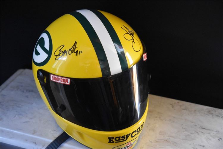 Autographed GREEN BAY PACKERS Motorcycle Helmet