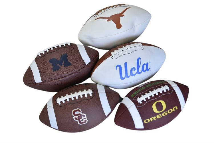 Group Branded College Footballs